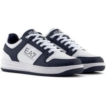 EA7 Slasher Sneakers Unisex en Blanco y Marino (44)
