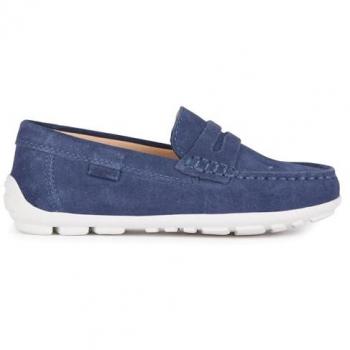 Geox Mocassini Da Barca New Fast Navy/Bianco per Bambino EU 27