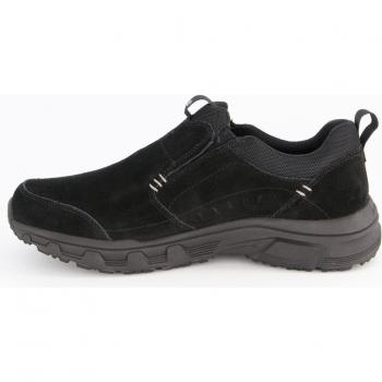 Black Plus Size Leather Slip-Ons for Men, Size 9.5