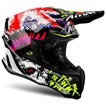 Airoh Casco Mx Twist Crazy Negro (Tamaño XL)