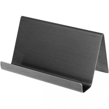 Elegant Stainless Steel Desk Card Organizer