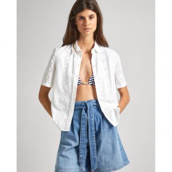 Camisa de Mujer Esty en Popelín Blanco de Pepe Jeans