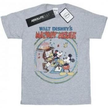 Mickey's Grand Piano Graphic T-Shirt – XL, White