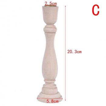 Candelabro de madera DIY sin pintar