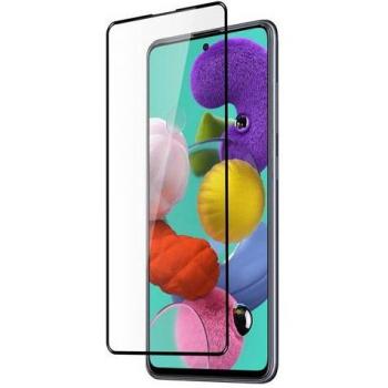 Protezione Vetro Temperato Samsung A51 9H Antitruci, Bordo Smussato, IMAK Nero