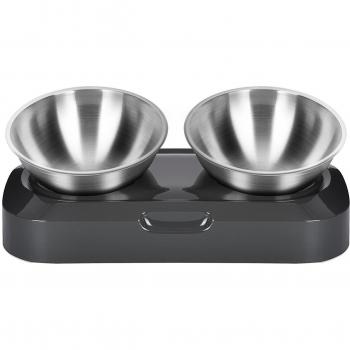 Recipiente Inclinado Dual para Gato y Perro