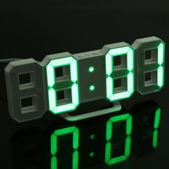 3D LED Table Clock with Date and Time Display