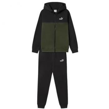 Puma Tuta Sportiva Verde con Cappuccio Full Zip 164 cm