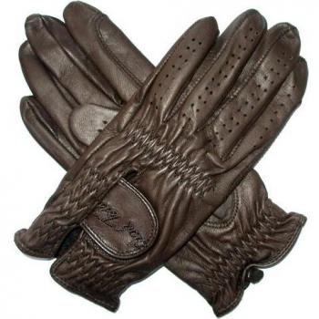 Unisex Mark Todd Toddy Leather Riding Gloves – Dark Brown XL