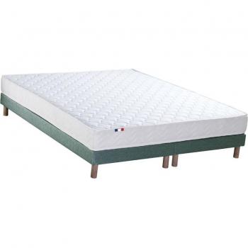 Matelas Accueil Latex 3 Zones avec Sommier Vert 160x200