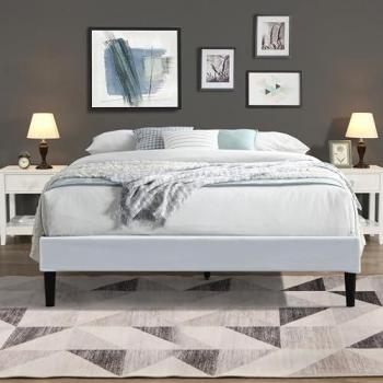 Lit Simple 120x190 cm en Tissu Polyester