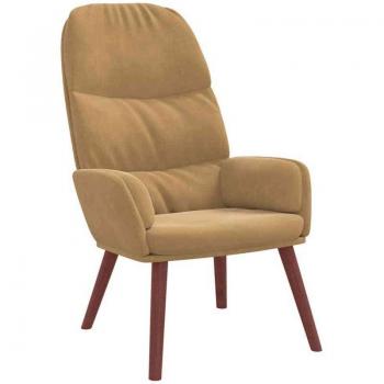VidaXL Vintage Relaxsessel Braun Samt