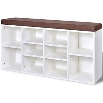 10-Section Shoe Shelf Organizer