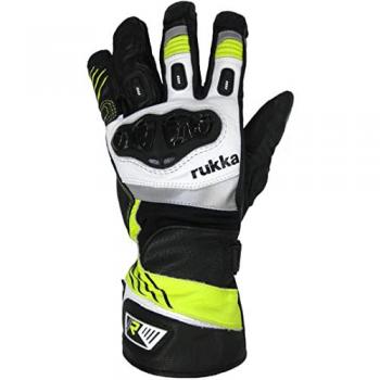 Guantes Rukka Argosaurus 2.0 Moto 4XL con Tecnología Gore‑Tex – Negro-Amarillo