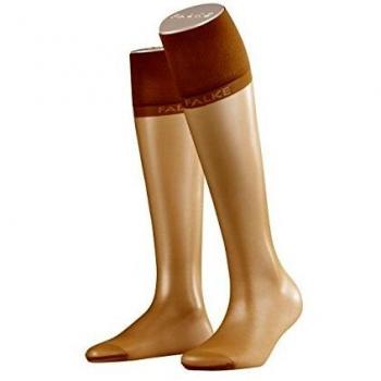 FALKE Kniestrümpfe Pure Matt 20 2er Pack, Größe:35-38;Farbe:Sun New