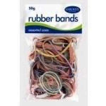 50g Colored Rubber Bands