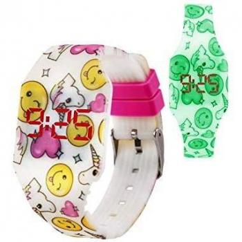 Reloj de Pulsera Kiddus con Efecto Fluorescente