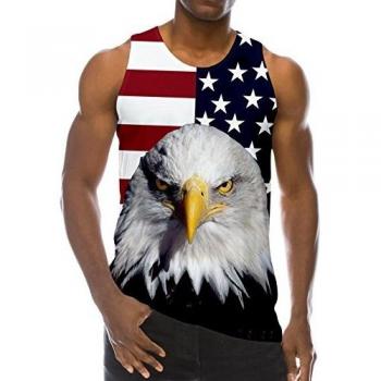RAISEVERN Poster 3D de la Bandera de Eagle Realista Divertido Underwaist