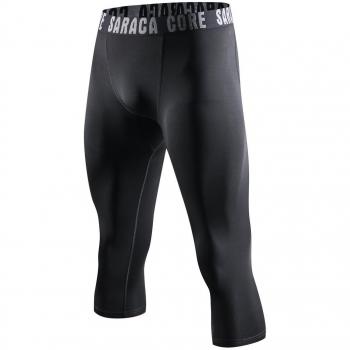 Pantalones Leggings Saracacore Hombre (Negro 3/4, XX-Large)