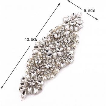 Accesorio de Banda Brillante con Cristal Dorado