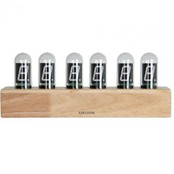 Horloge de table moderne en bois Karlsson Cathode