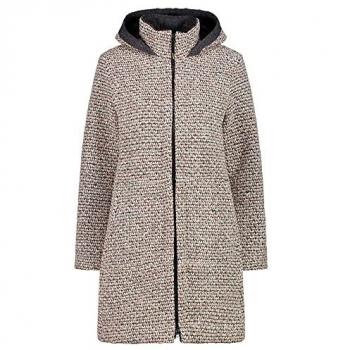 Parka con Capucha Off White para Mujer