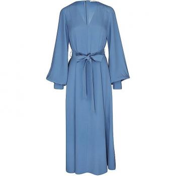 IVY OAK Midikleid DIONNE Blau Regular Fit 38