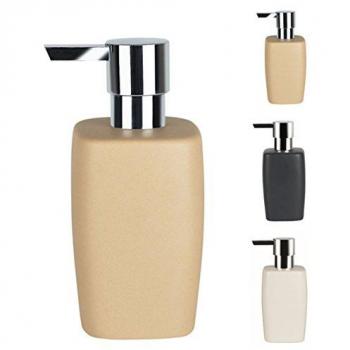 Espuma Retro: Dispensador de Jabón Cerámica Beige SPIRELLA