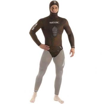 Blouson Marine Seac Marron Homme 3 mm