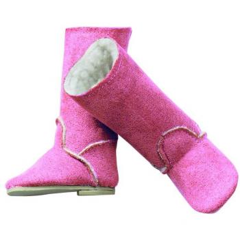 Götz 3401364 Fellstiefel Rosa/Weiß – Winterboot XL