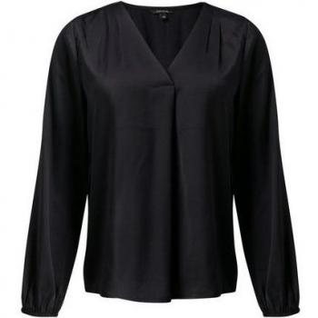 Comma Elegante Bluse mit V-Ausschnitt, Größe 46