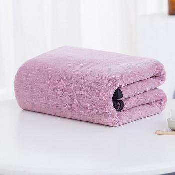 Soft Absorbent Gray Bath Towel