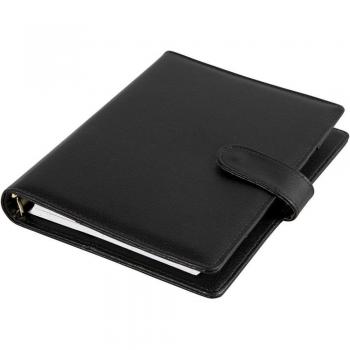 Agenda Personnel à Anneaux Noir 19x23,5x4 cm