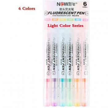 6PCS Double-Headed Highlighters