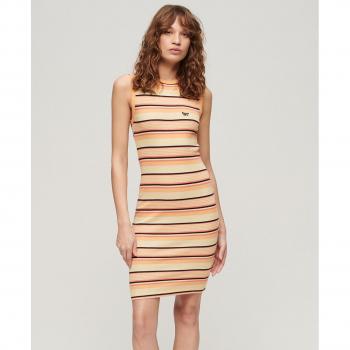 Vestido Ajustado de Canalé para Mujer