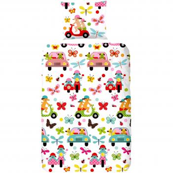 Lenzuola con Animali e Veicoli Multicolore 5097