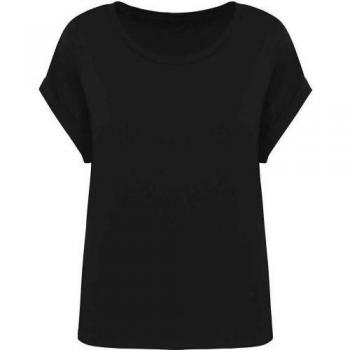 Top féminin « Noir Essentiel » XS, manches courtes