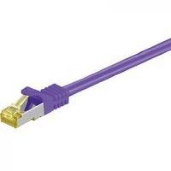 MicroConnect Netzwerkkabel RJ45 M 5 m SFTP PiMF Cat.7 Rohkabel ohne Haken lila
