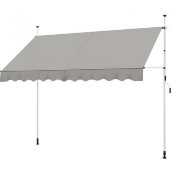 Bannière auvent 300 cm – Store télescopique, réglage en hauteur & angle