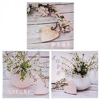 Atmosphera – Tela 28×28 cm a Cuore – Natura Designer d’Interni
