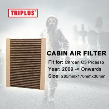 Premium Carbon‑Pollen Cabin Filter – Fits Citroën C3 Picasso