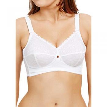 Berlei Classic No‑Wire Total Support – White Polyamide – 48C