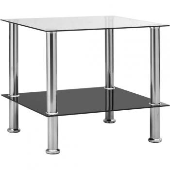 Mesa de Apoio Vidro Temperado 45x50x45 cm – VidaXL
