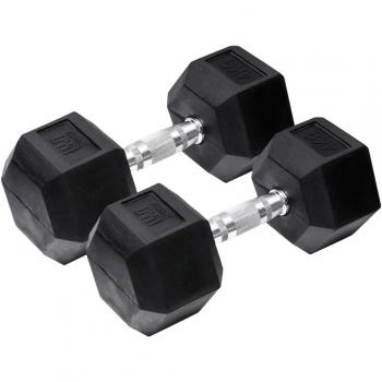 Set van 2 Hex Dumbbells 4 kg Oranje