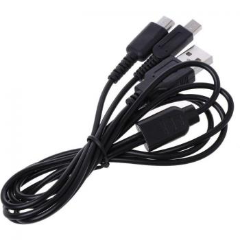 Cable USB C 2 en 1 para carga de 3DS, NDSI, DS y Lite