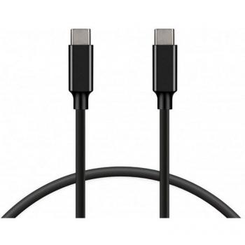 USB‑C KSIX 5A 100W Câble Noir, Longueur 1 m