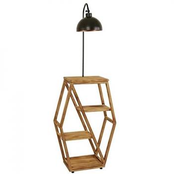 Wellhome Lámpara de Pie Negra Bronce con Casquillo 27