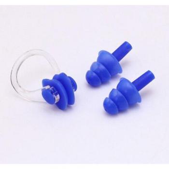 Waterproof Swimming Set: Soft Silicone Nose Clip and Ear Plugs in 5 Colors