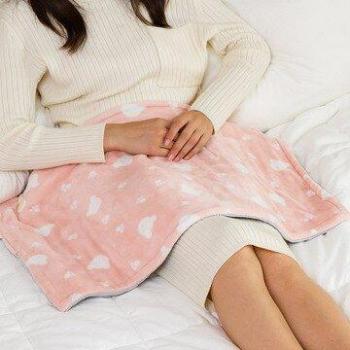 Couverture genou flanelle chauffante