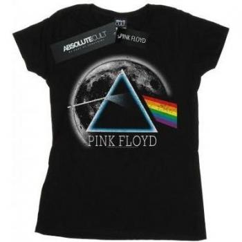 Pink Floyd Frauen‑T-Shirt Dark Side Of The Moon – L – distressed Baumwollstoff – Schwarz
